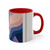 Fluid Geometry Harmony - Colorful Accent Mugs, 11oz