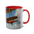 Wings of History - Two-Tone Coffee Mugs, 11oz