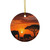 Savanna Harmony - Decorative Ceramic Ornaments, Double-Sided (1pc, 3pcs, 5pcs, 10pcs)