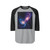 Galactic Dance - Unisex Three-Quarter Sleeve Raglan Shirt