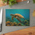 Serene Ocean Whisper - Glass Cutting Board