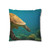 Serene Ocean Whisper - Spun Polyester Square Pillowcase