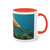 Serene Ocean Whisper - Two-Tone Coffee Mug, 11oz