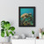 Serene Ocean Whisper - Framed Vertical Poster