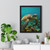 Serene Ocean Whisper - Vertical Framed Poster