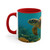Serene Ocean Whisper - Colorful Accent Mugs, 11oz