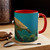 Serene Ocean Whisper - Colorful Accent Mugs, 11oz