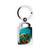 Serene Ocean Whisper - Rectangle Photo Keyring