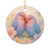 Whimsical Love Birds - Ceramic Decoration Ornament, (1pc)