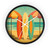 Retro Beach Getaway - Wall Clock