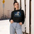 Celestial Dreamscape - Women's Cropped Fleece Pullover