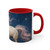 Celestial Dreamscape - Colorful Accent Mugs, 11oz