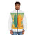 Retro Beach Getaway - Men's Puffer Jacket (AOP)