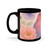 Whimsical Love Birds - Black Coffee Mug, 11oz