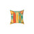 Retro Beach Getaway - Square Poly Canvas Pillow