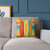 Retro Beach Getaway - Square Poly Canvas Pillow