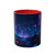 Neon Dreamscape - Two-Tone Coffee Mugs, 11oz