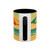Retro Beach Getaway - Accent Coffee Mug (11, 15oz)
