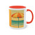 Retro Beach Getaway - Two-Tone Coffee Mug, 11oz Retro Beach Getaway - Two-Tone Coffee Mug, 11oz