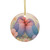 Whimsical Love Birds - Ceramic Ornaments, 2-Side Print, (1pc, 3pcs, 5pcs, 10pcs)