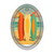 Retro Beach Getaway - Ceramic Ornaments, 1-Side Print