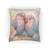 Whimsical Love Birds - Woven Pillow