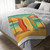 Retro Beach Getaway - Velveteen Microfiber Blanket (Two-sided print)