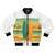 Retro Beach Getaway - Men's Bomber Jacket (AOP)