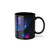 Neon Dreamscape - Black Coffee Cup, 11oz