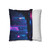 Neon Dreamscape - Spun Polyester Square Pillowcase
