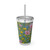Whimsical Wildflowers - Sunsplash Tumbler with Straw, 16oz