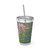 Whimsical Wildflowers - Sunsplash Tumbler with Straw, 16oz