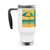 Retro Beach Getaway - Stainless Steel Travel Mug with Handle, 14oz