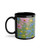 Whimsical Wildflowers - Black Coffee Cup, 11oz