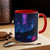 Neon Dreamscape - Colorful Accent Mugs, 11oz