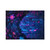 Neon Dreamscape - Velveteen Microfiber Blanket
