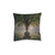 Serenity Flow - Square Pillow - Pink Back