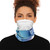 Ethereal Wave Symphony - Winter Neck Gaiter With Drawstring