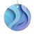 Ethereal Wave Symphony - Ceramic Decoration Ornament, (1pc)