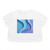 Ethereal Wave Symphony - Women's Flowy Cropped Tee