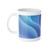 Ethereal Wave Symphony - White Ceramic Mug, 11oz