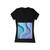 Ethereal Wave Symphony - Women's Jersey Short Sleeve Deep V-Neck Tee