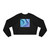 Ethereal Wave Symphony - Women's Cropped Fleece Pullover