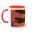Vintage Flight Elegance - Two-Tone Coffee Mug, 11oz