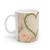 Eternal Love Blooms - White Ceramic Mug, 11oz and 15oz