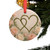 Eternal Love Blooms - Acrylic Ornament with Ribbon