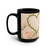 Eternal Love Blooms - Black Mug, 15oz