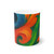 Whimsical Brushstrokes - White Ceramic Mug, 11oz and 15oz