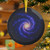 Galactic Embrace - Glass Ornaments