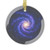 Galactic Embrace - Glass Ornaments